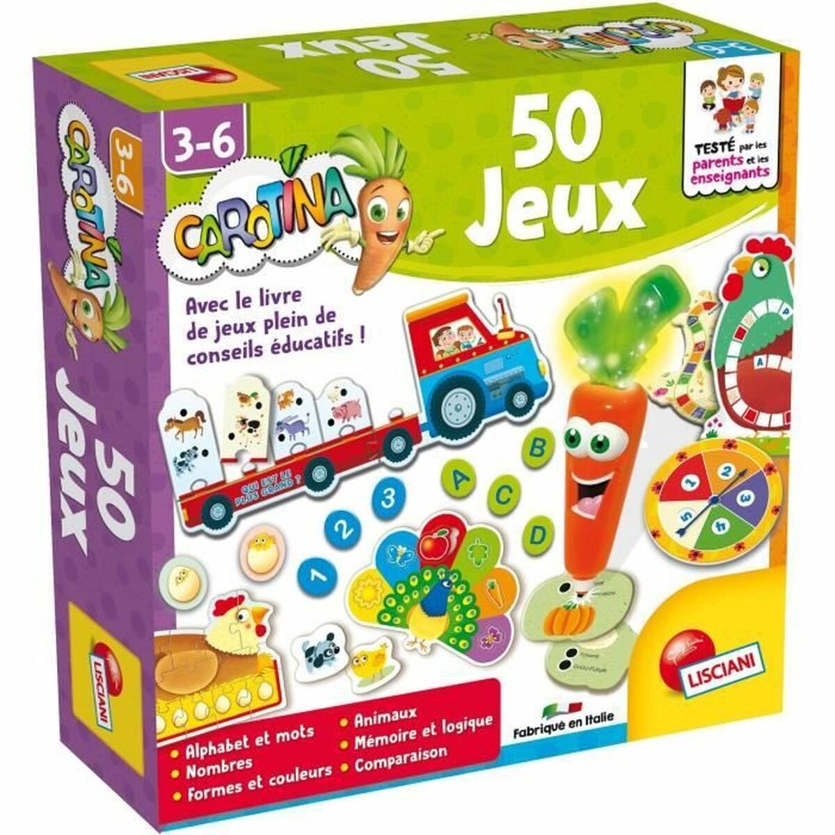Lisciani carotina laboratory 50 jeux
