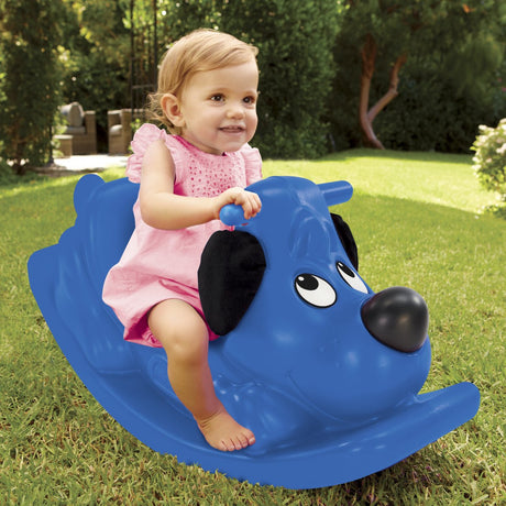 Little tikes - gyngende hvalp - gyngende vippe - vippe til indendørs og udendørs - blå