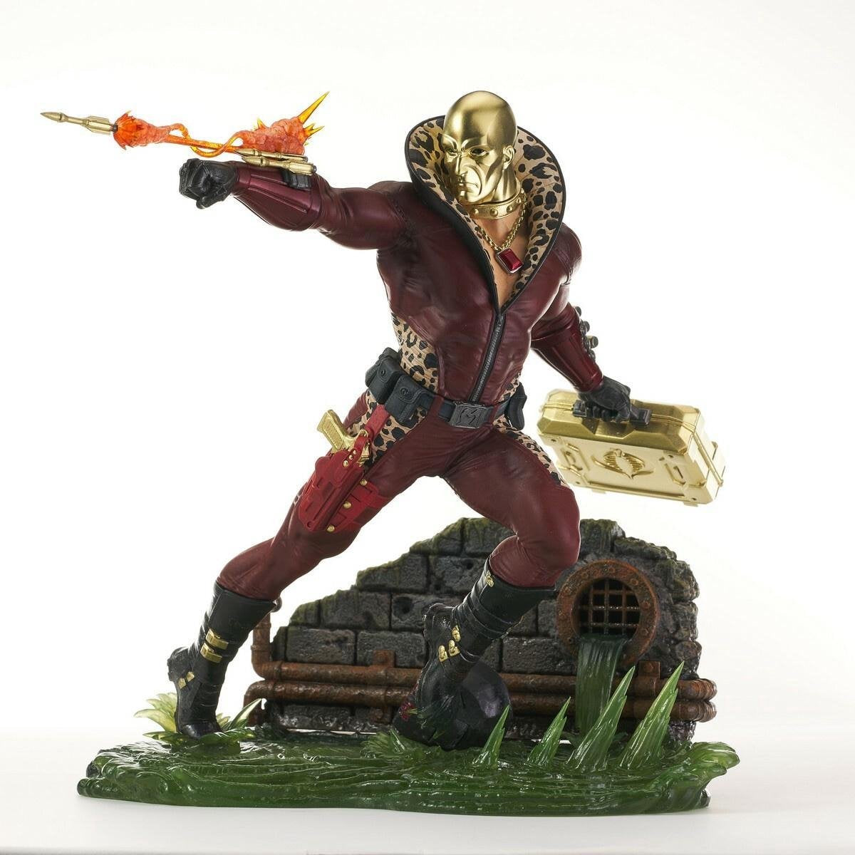 Umærket sans marque g.i. joe gallery: destro profit director eksklusiv pvc-statue