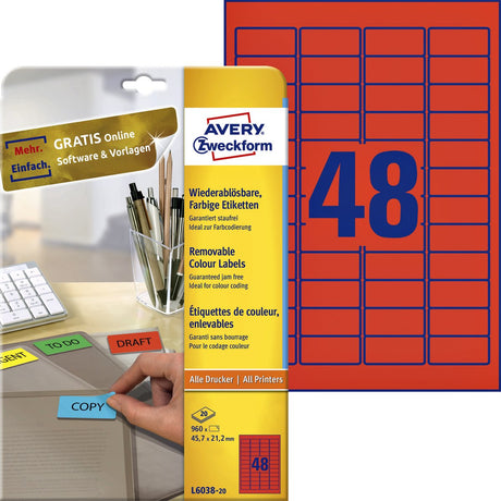 Umærket sans marque avery l6038-20