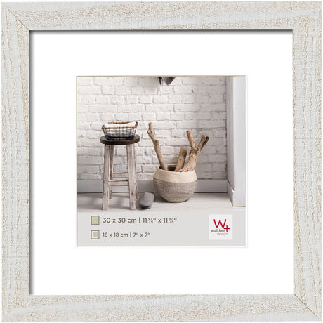 Walther home - træramme - fotostørrelse 30x30 cm - polarhvid