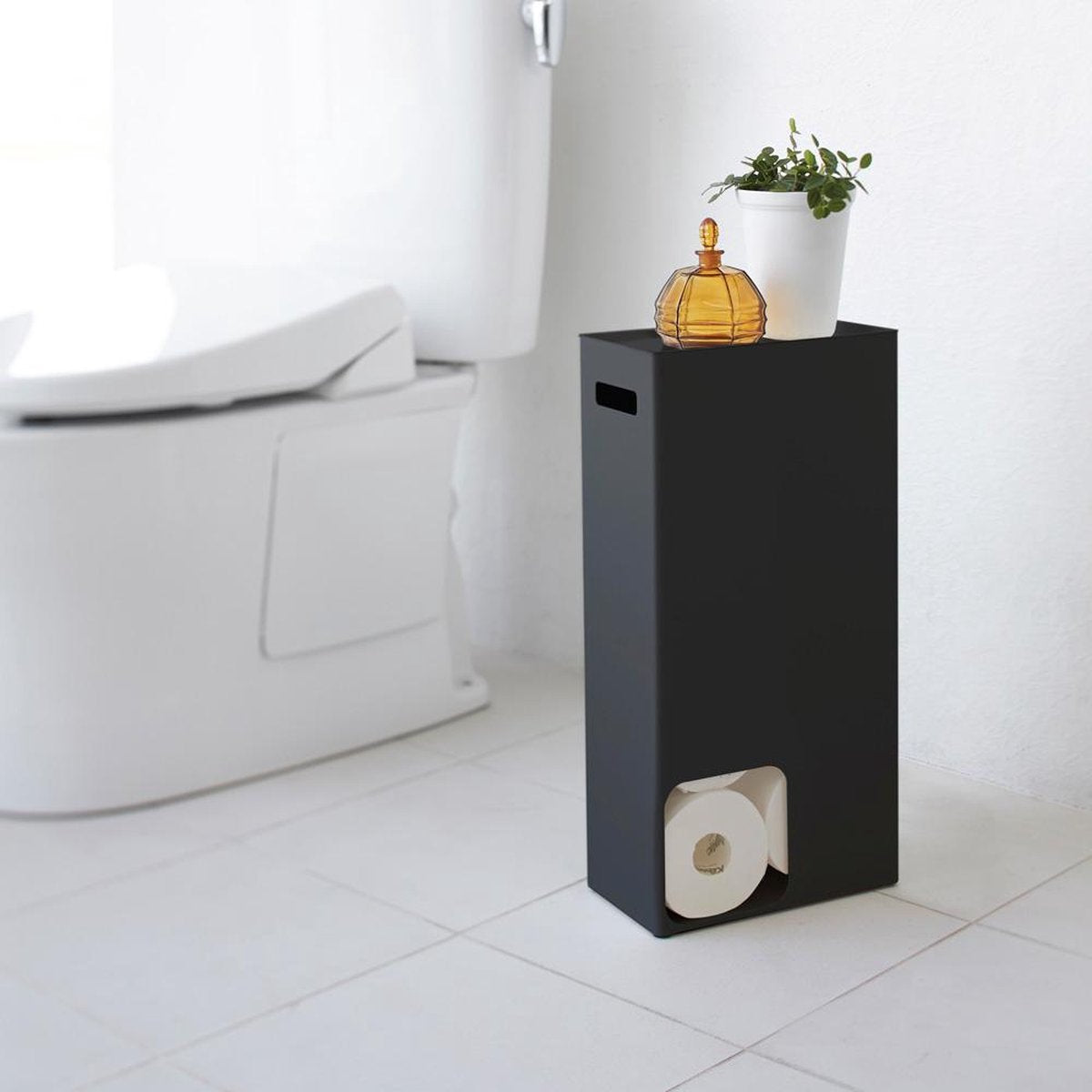Yamazaki toiletrulleholder - tårn - sort
