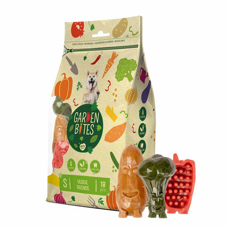 Havebid duvoplus - veggie venner hundesnacks - hundegodbidder - vegetarisk glutenfri - små 18 stk.