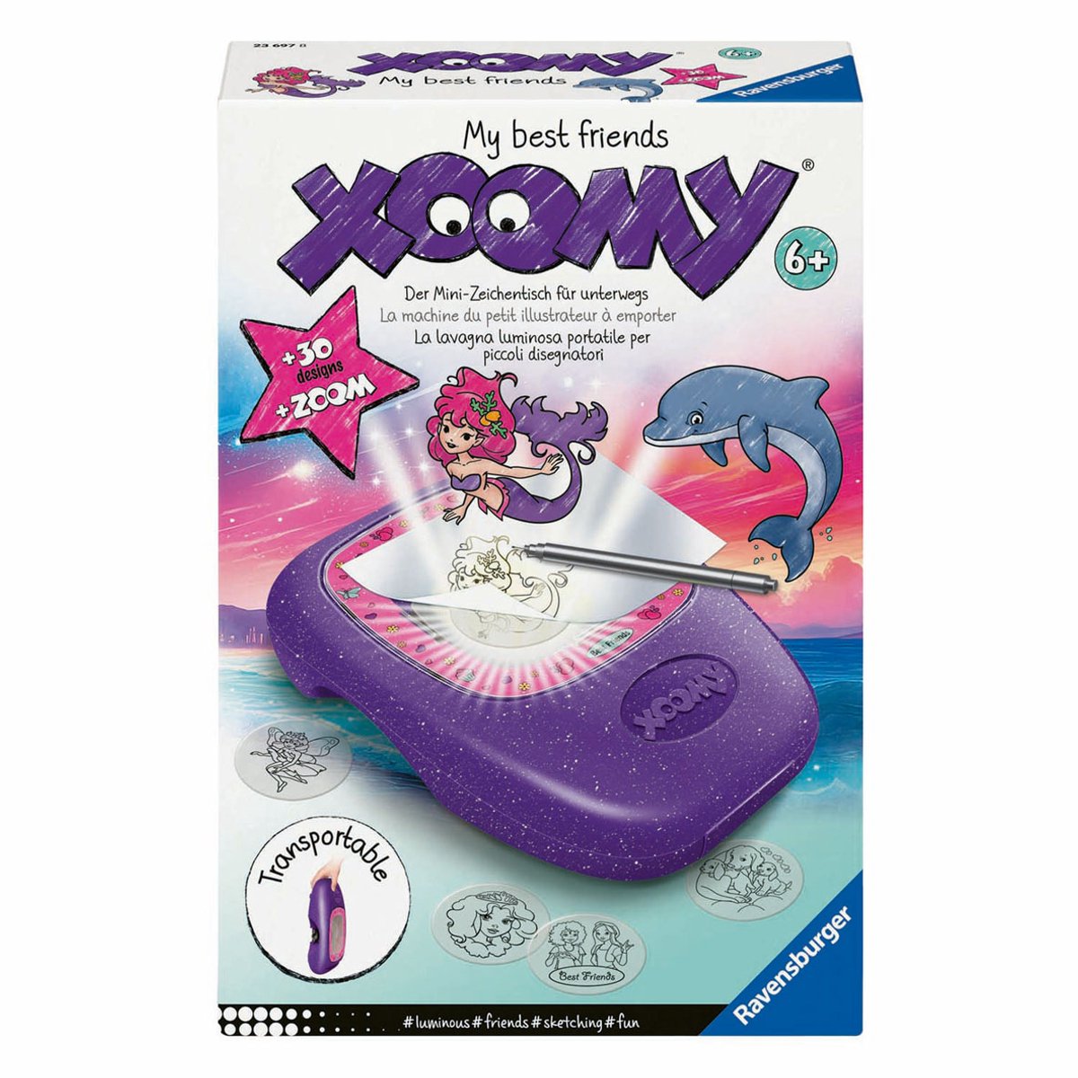 Ravensburger xoomy tegneprojektor midi compact mine bedste venner