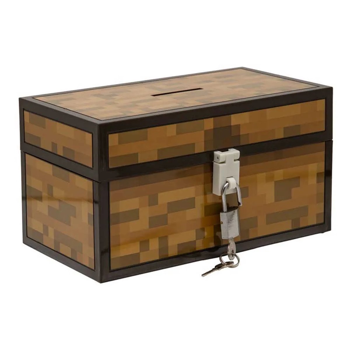 Paladone Minecraft pengekasse i brystform – med lås –