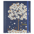 Peter pauper addressbook large - falling blossoms - met elastieksluiting - 16x21 cm