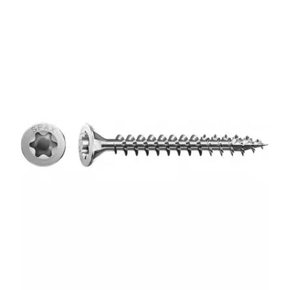 Spax torx træskrue fladt hoved - 3,5x20mm - t10 - 25 stk.