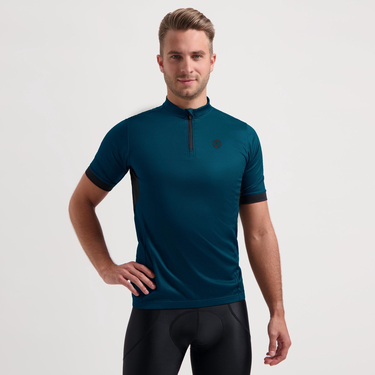 Rogelli core fietsshirt heren - korte mouwen - donkerblauw - l