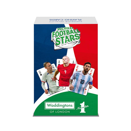 Vindertræk verdens fodboldstjerner - kortspil - waddingtons no. 1
