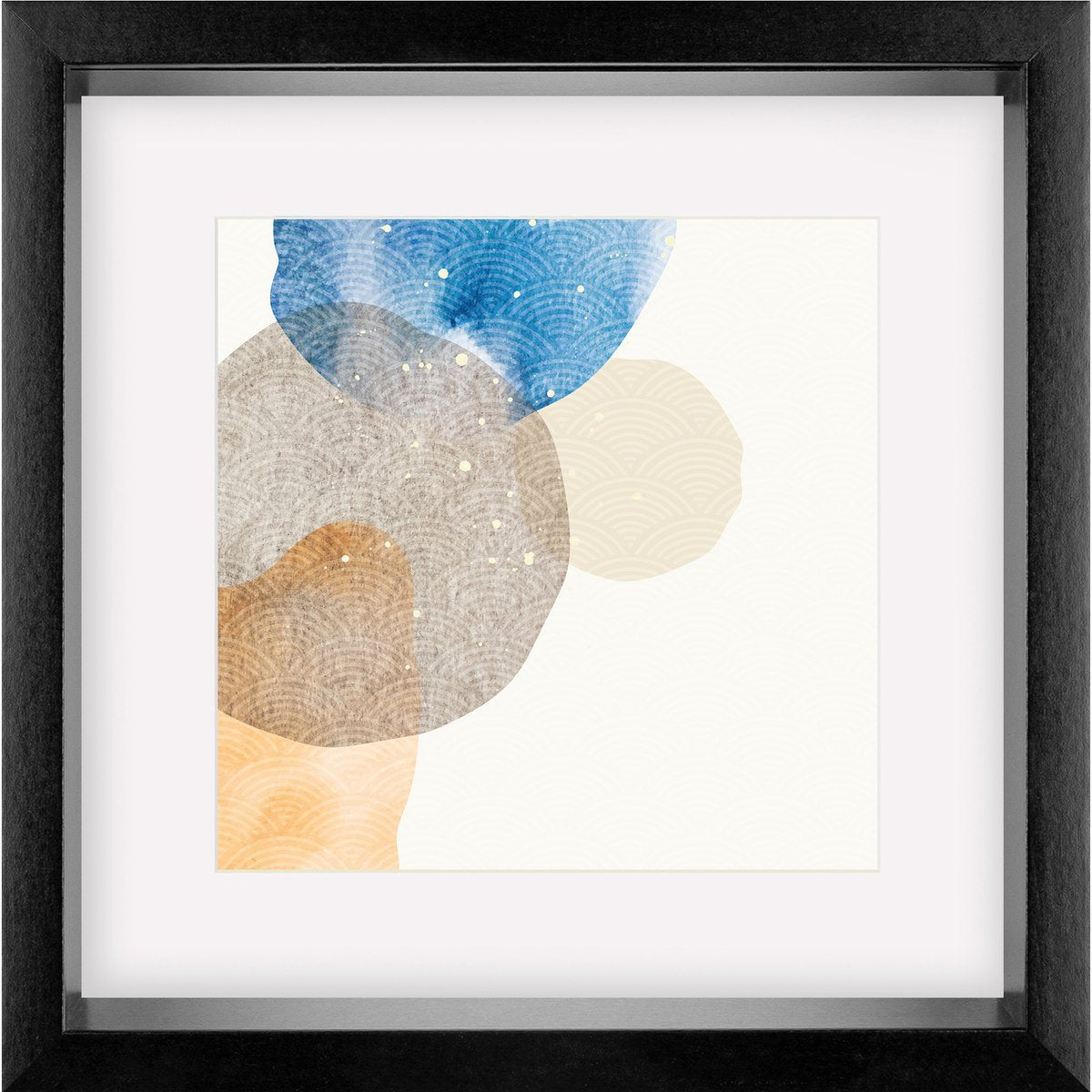 Walther form - 3D FSC træramme - fotostørrelse 40x40 cm - kunstglas - sort