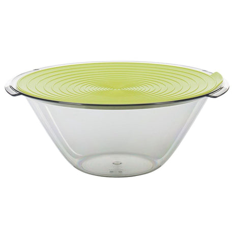 Westmark salatserveringsskål, med greb og låg, kapacitet: 4 liter, ø 32 cm, plast, BPA-fri, frisk, farve: grøn gennemsigtig, 2440227a