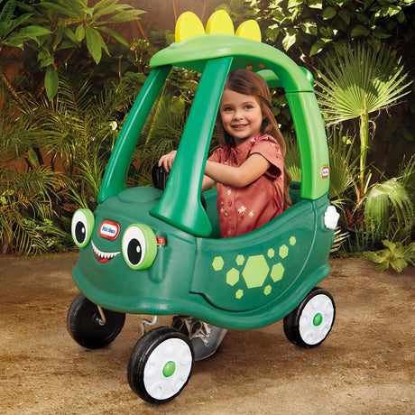 Little tikes hyggelig coupe dino ride-on bil - grøn