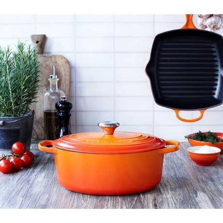 Le creuset braadpan signature - ovaal - oranjerood - ø 31 cm 6,3l - geëmailleerd gietijzer - perfect voor stoofschotels, braadgerechten en grote porties