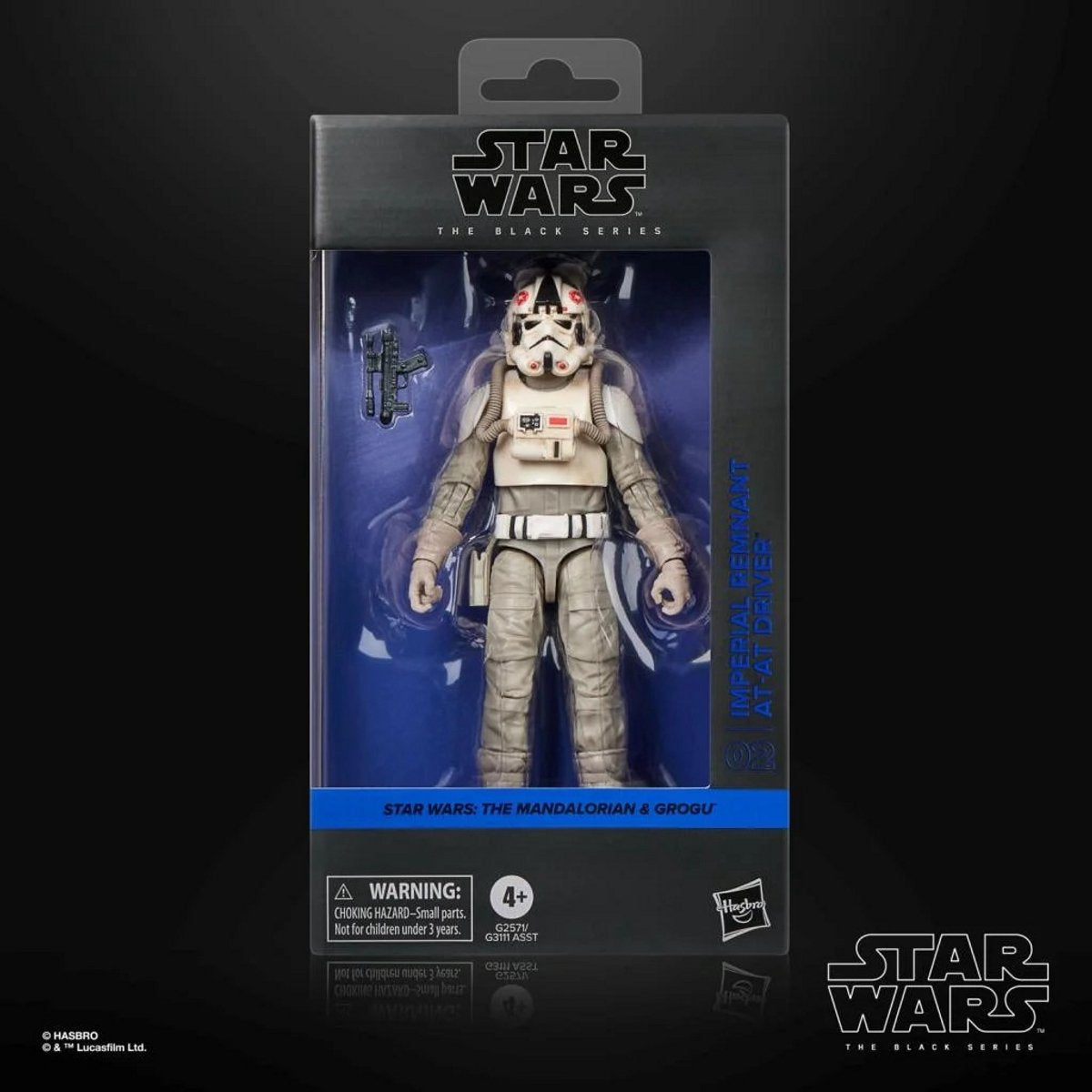 Hasbro star wars den sorte serie imperial remnant at-at driver - actionfigur 15 cm