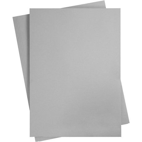 Creativ firma farvet pap, a2, ark 420x594 mm, 180 gr, grå, 10 ark 1 æske