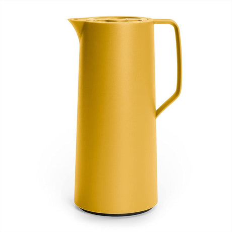 Emsa motiva termokande | 1 liter | hurtig-tryk lukning | 12 timer varmt, 24 timer koldt | glaskolbe | lavet i tyskland | skandinavisk design | gul