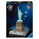 Ravensburger 3D puslespil ikoniske Frihedsgudinden - med lys - 128 stk.