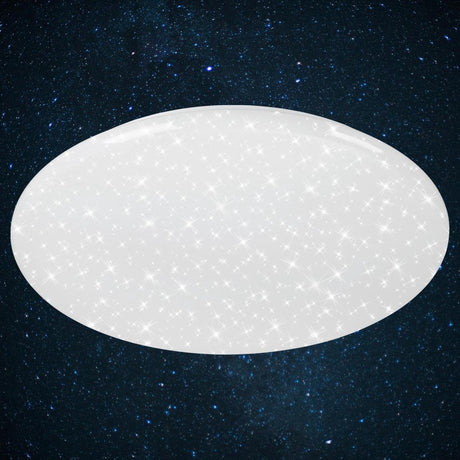 Briloner verb - dæmpbar loftlampe - loftslampe med stjernedekor - inkl. fjernbetjening - inkl. natbelysning - inkl. farvetemperaturkontrol (3.000 - 6.500 kelvin) - ø 56cm - LED - 50 w - 4.000 lm
