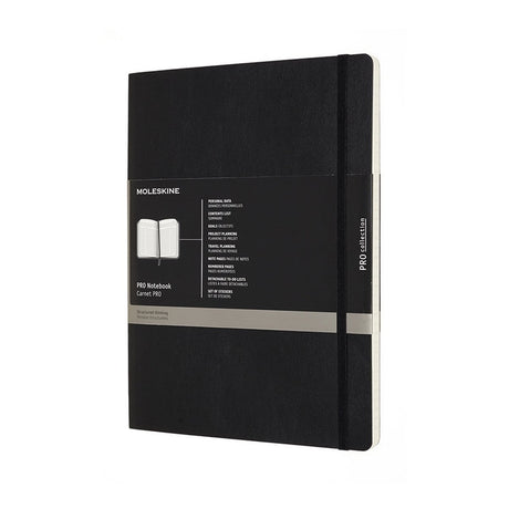Moleskine professionel notesbog - ekstra stor - softcover - sort