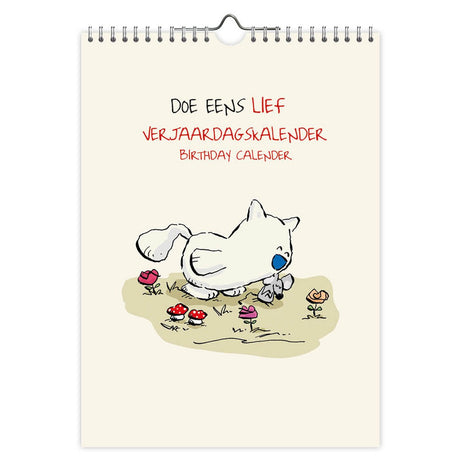 Comello doe eens lief verjaardagskalender - 18x25 cm