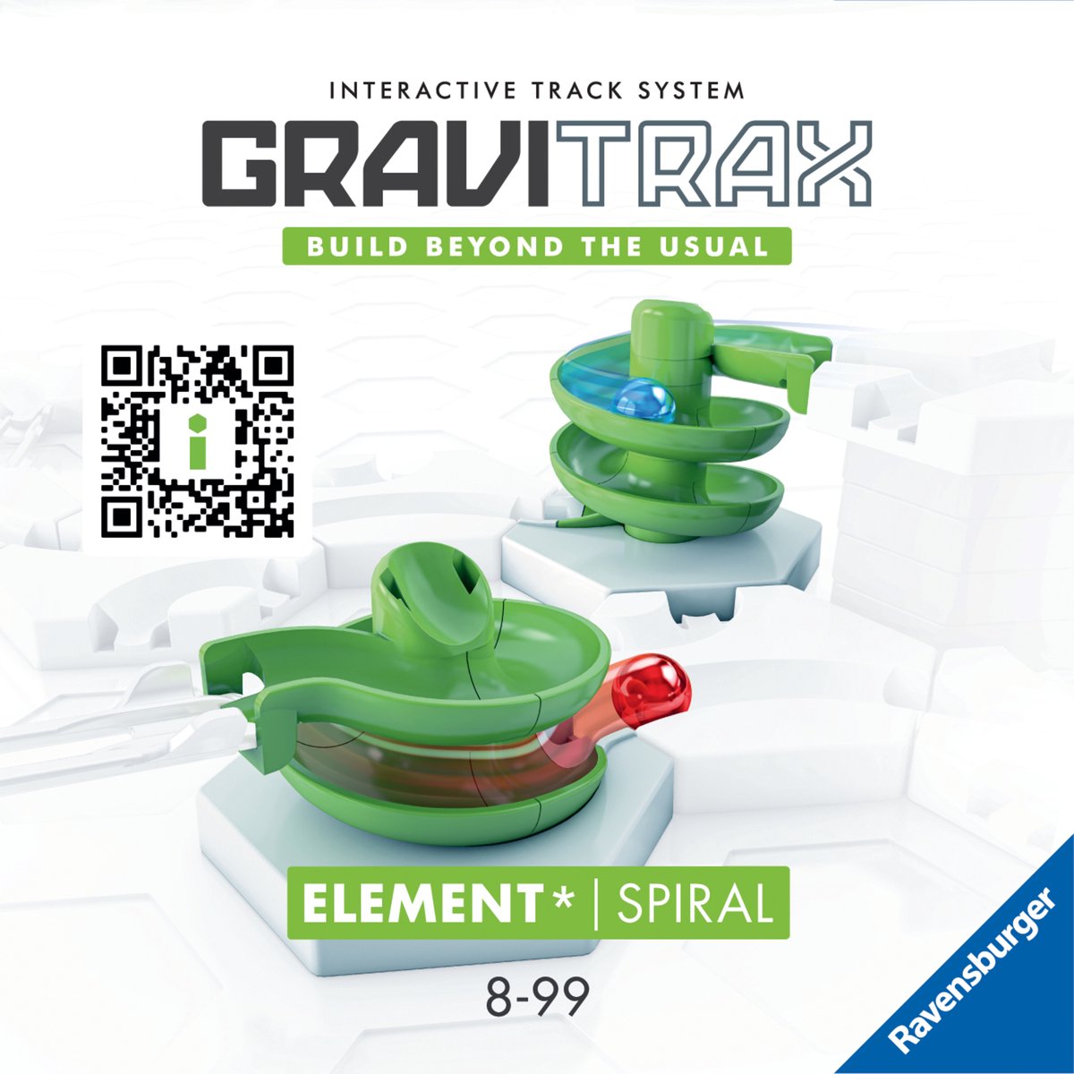 Gravitrax ® spiralforlænger - marmorskinne