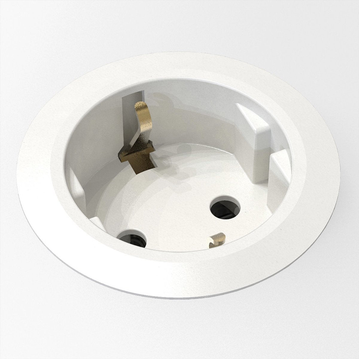 Kondator powerdot mini 51mm indbygget fatning, hvid