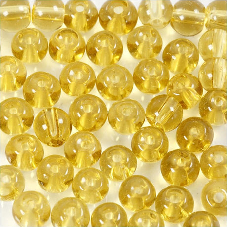 Creativ Company Glass Perles Yellow, 45th.