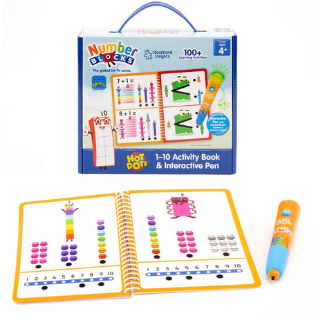 Læringsressourcer hot dots nummerblokke 1-10 aktivitetsbog interaktiv pen. - 3+