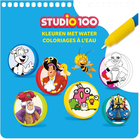Studio 100 malebog - farvelægning med vand
