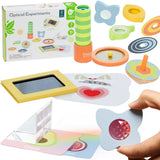 Lobbes toys bv classic world optiske eksperimenter legesæt i træ, 16 stk.