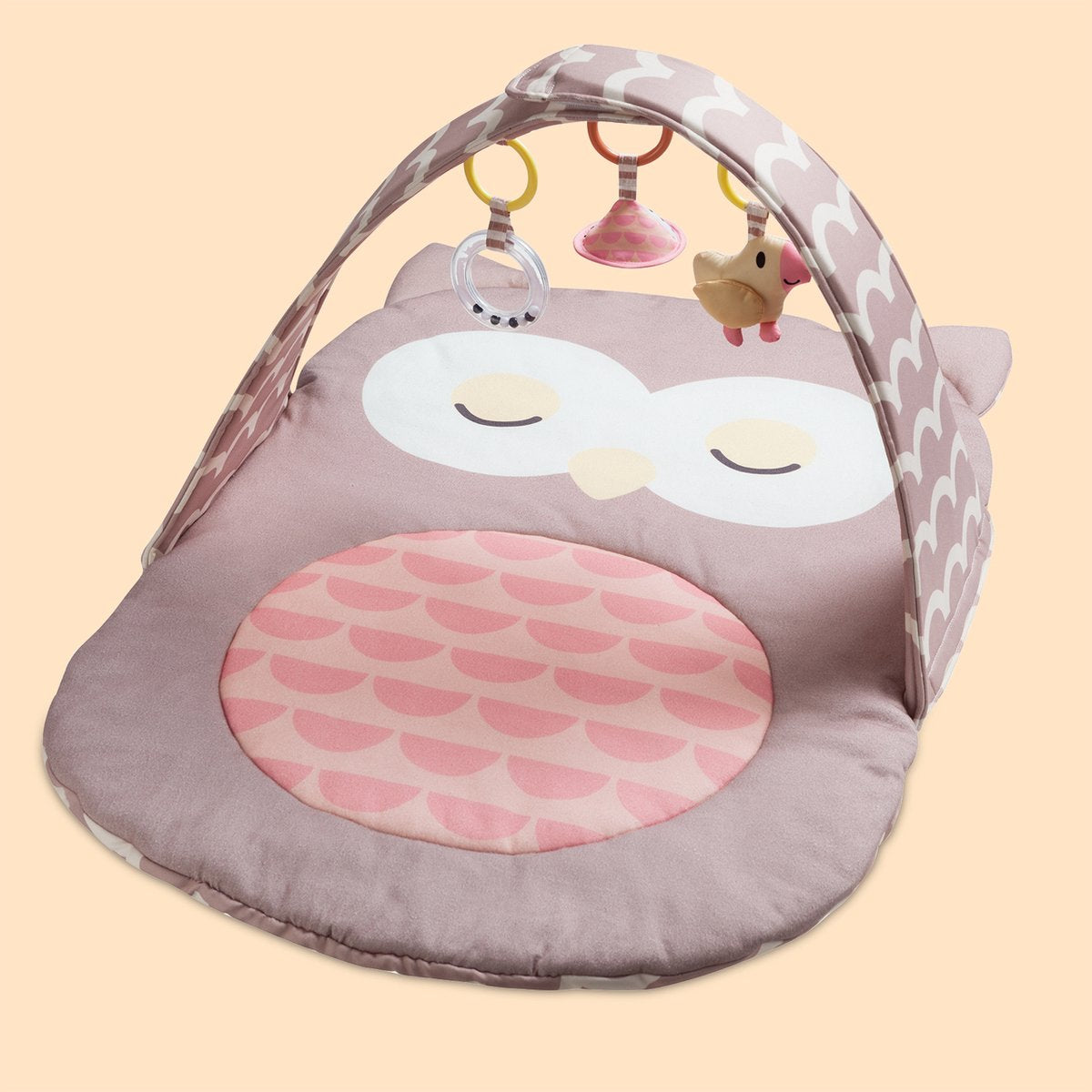 Hape play arch owl sina - babygym med rangle, spejl og bidering, fra 0 måneder