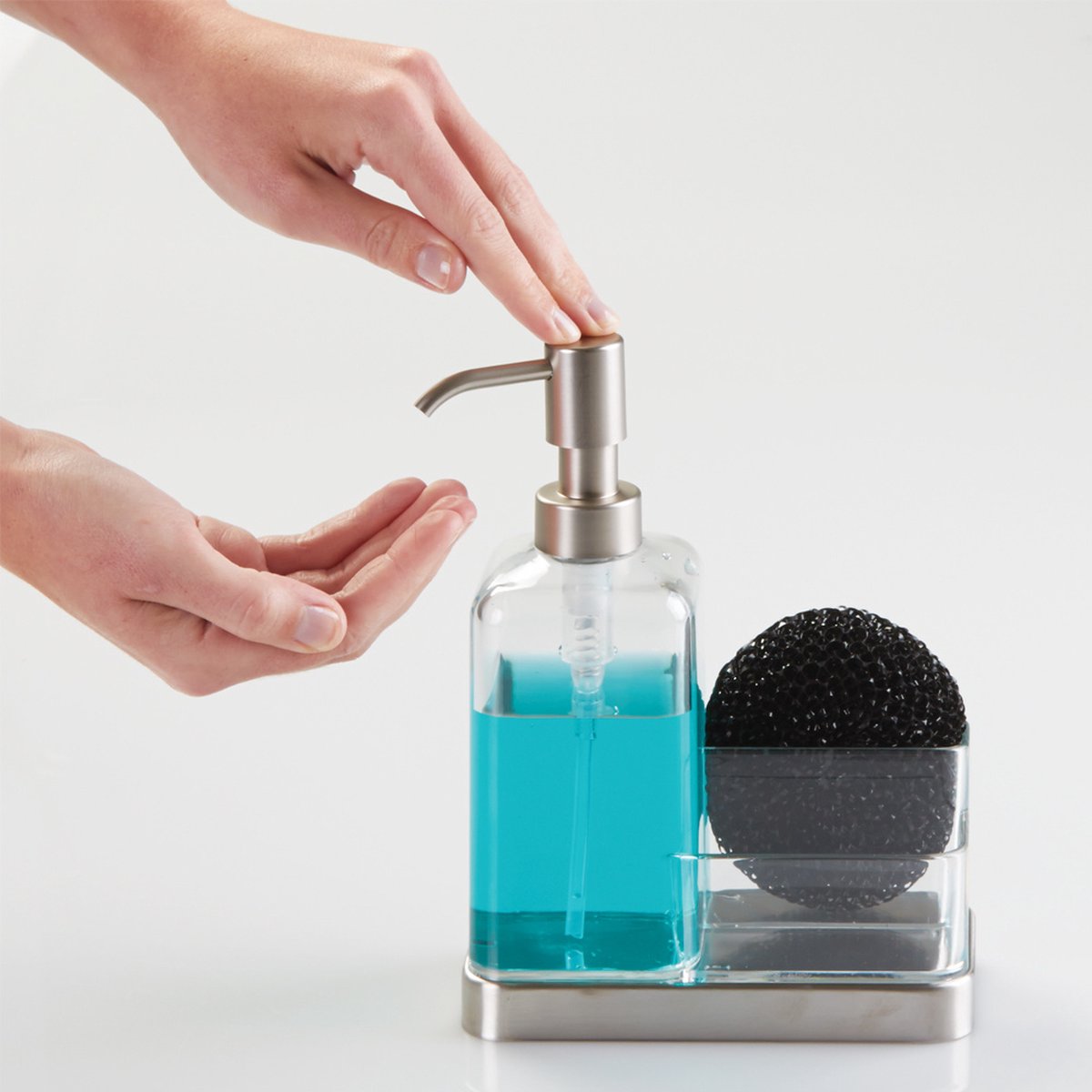 Idesign køkkensæbedispenser med holder - forma