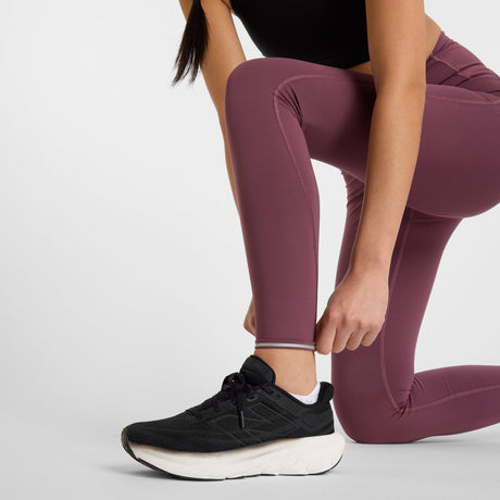 New balance nb slanke leggings med høj talje 27 sportsleggings til kvinder - falmet blomme