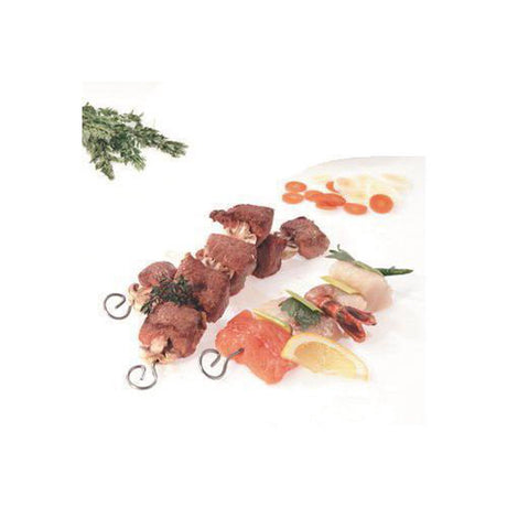 Gefu piccante shish kebab spyd - 4-delt - grillspyd i rustfrit stål - 23 cm