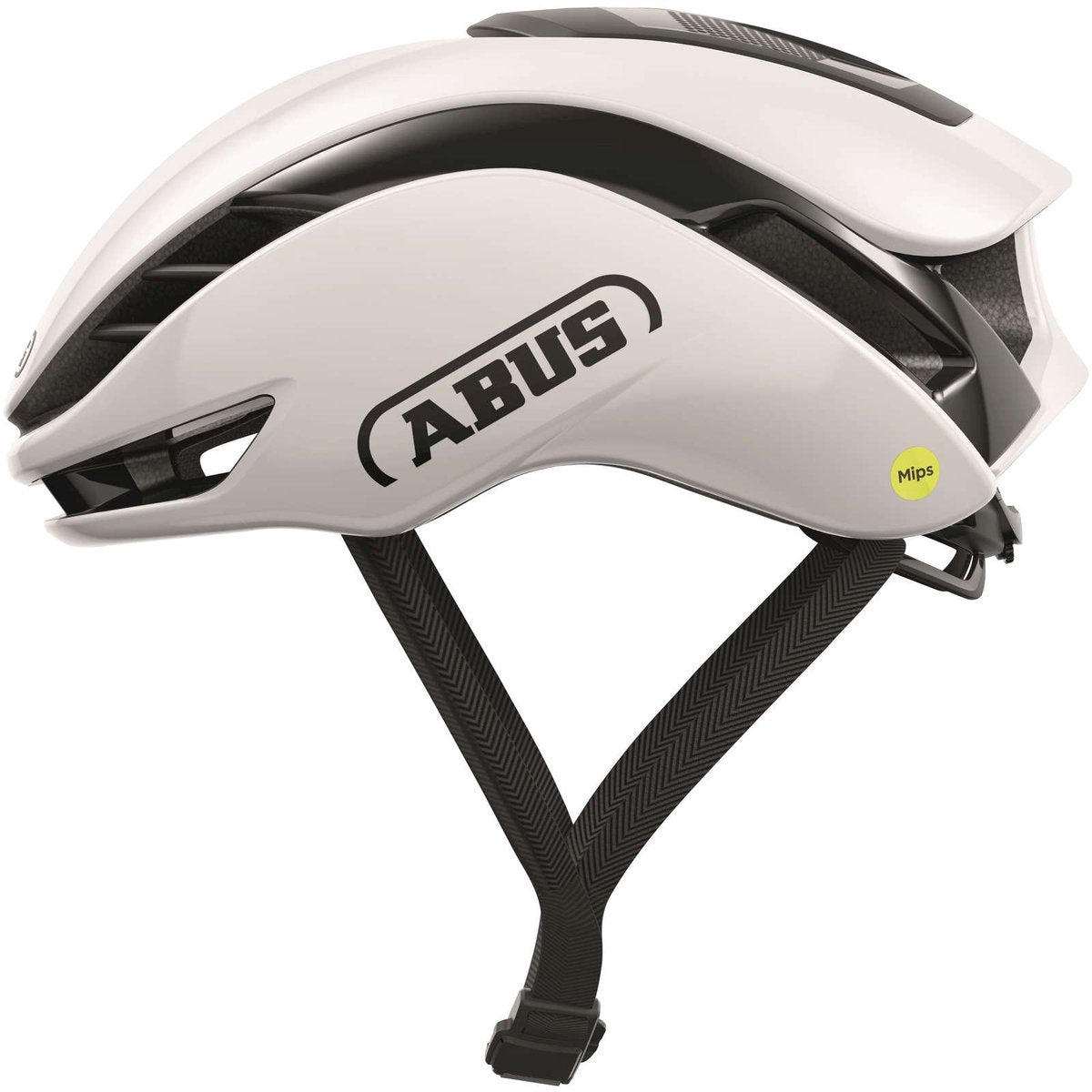 Abus hjelm gamechanger 2.0 mips rf skinnende hvid m l 57-61cm