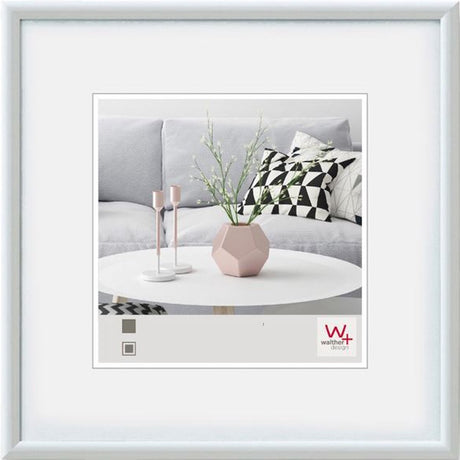 Walther galeria - plastramme - fotostørrelse 40x40 cm - hvid