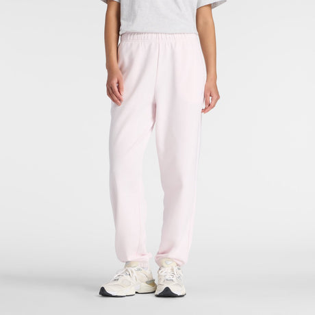 New balance sport essentials french terry jogger damebukser - pink salt