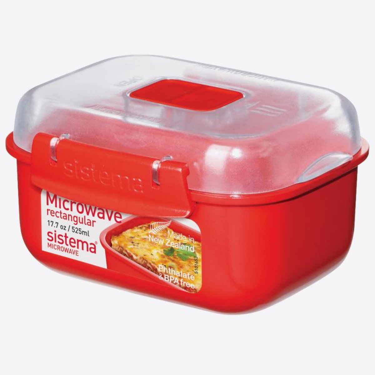 Sistema mikroovn mikrobølgebeholder - rektangulær skål - 525ml