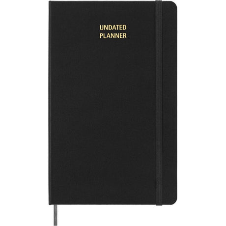 Moleskine udateret planlægger - ugentlig - stor - sort