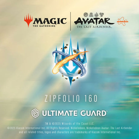Ultimate guard zipfolio 160 xenoskin magi: indsamlingen | avatar: the last airbender - hvide mana-kortbindeark