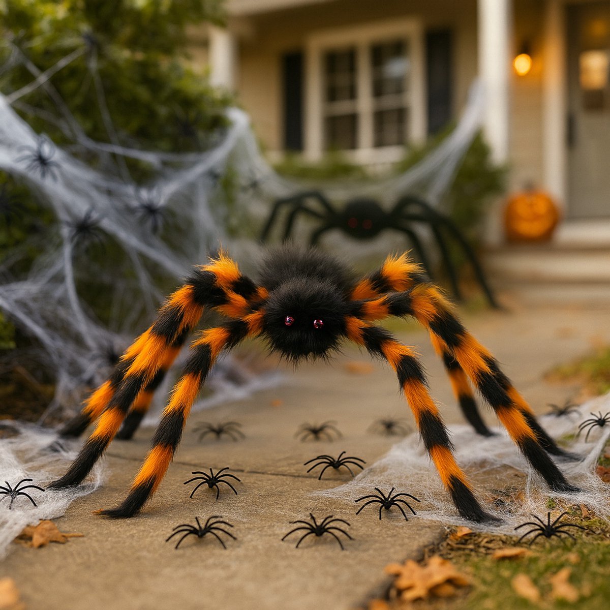Mikamax xxl spin halloween decoratie - halloween decoratie - halloween versiering - spin - 85cm