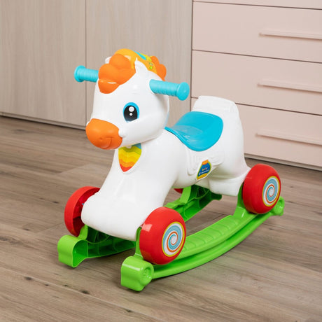 Clementoni baby - rocky gyngehesten 3i1