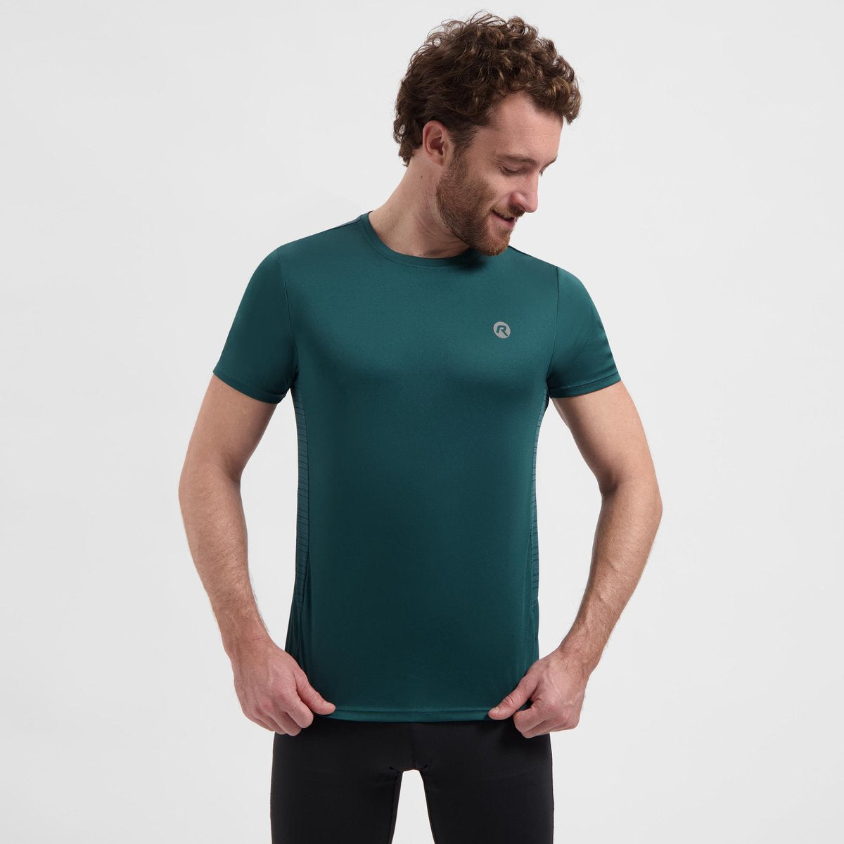 Rogelli core hardloopshirt heren - korte mouwen - teal - l