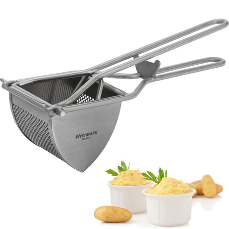Westmark purépresse, med runde huller, rustfrit stål, længde: 30 cm, trekant, sølv, 61262260