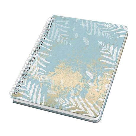 Sigel - spiral notesbog - jolie - a5 - hardcover - 120 sider - prikker - 100 gram papir - himmelske blade - si-jn614