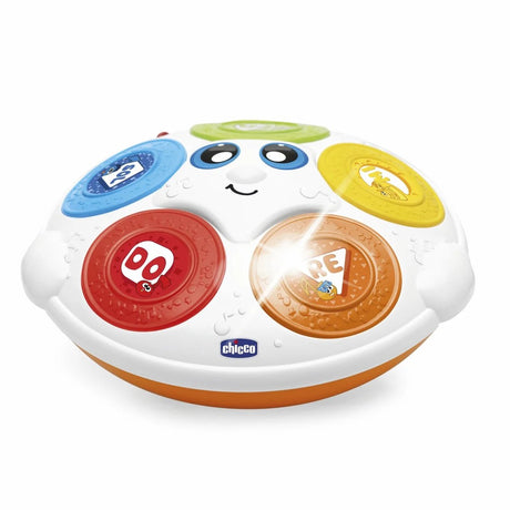 Chicco harry de trommel - educatief muziekspeelgoed voor baby peuter - met lichtgevende knoppen 30+ liedjes (6-36m)