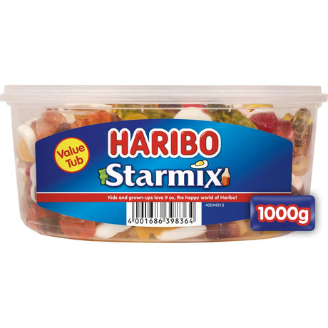 Haribo starmix - slikblanding i frugtsmag - 1 kg silo