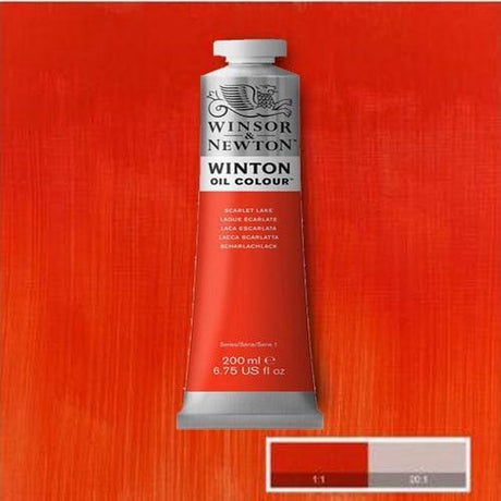 Winsor newton winton oliemaling 200ml cadmium scarlet hue 107