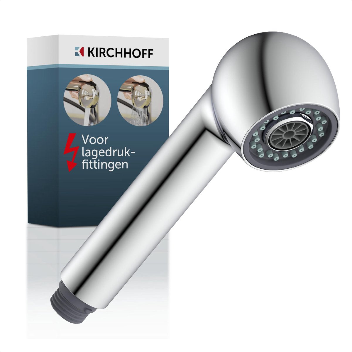 Kirchhoff opvaskespray - krom - 1 2 - til lavtryk