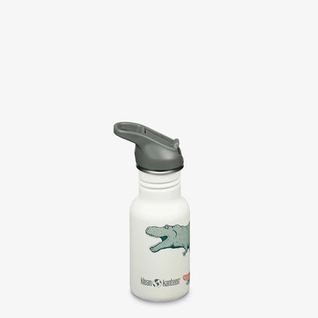 Klean kanteen børne drikkeflaske klassisk smal 355ml - drikketilbehør - dino skate